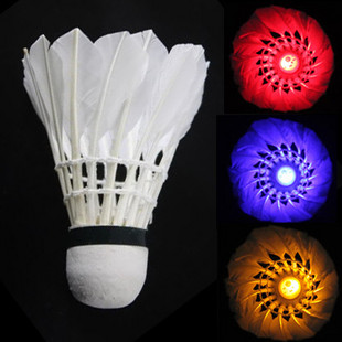 Воланчики светящиеся, для игры в бадминтон
